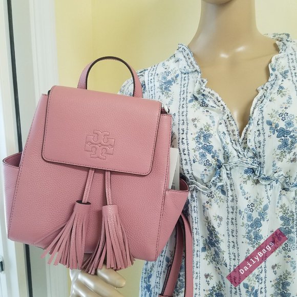 TORY BURCH THEA MINI BACKPACK MAGNOLIA PINK - Picture 13 of 14